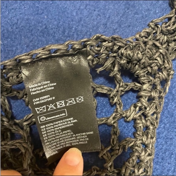 NWT H&M Net Summer Bag - Black - Picture 5 of 5